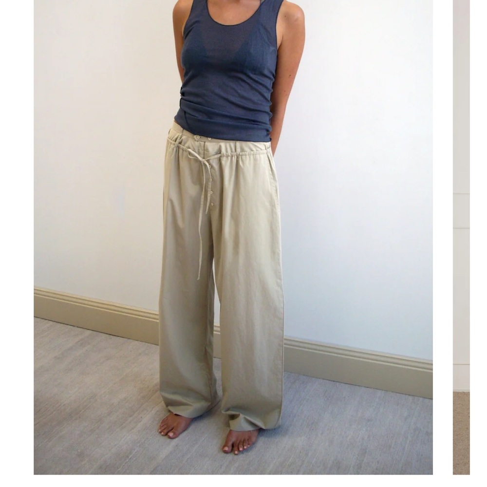 Deiji studios two band pant in fawn - brand new with tags